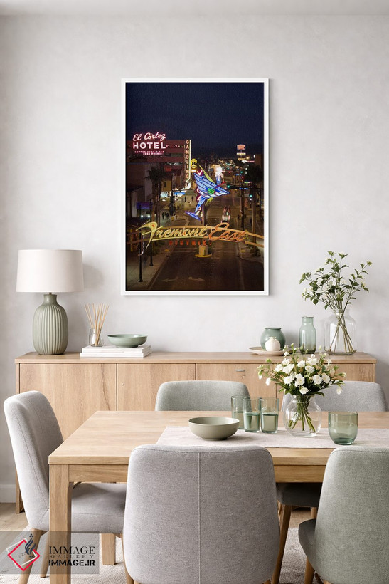 تابلو دکوراتیو El Cortez, Fremont Street, The Strip, Las Vegas, Nevada… اثر پانورامیک ایمجز - D6W
