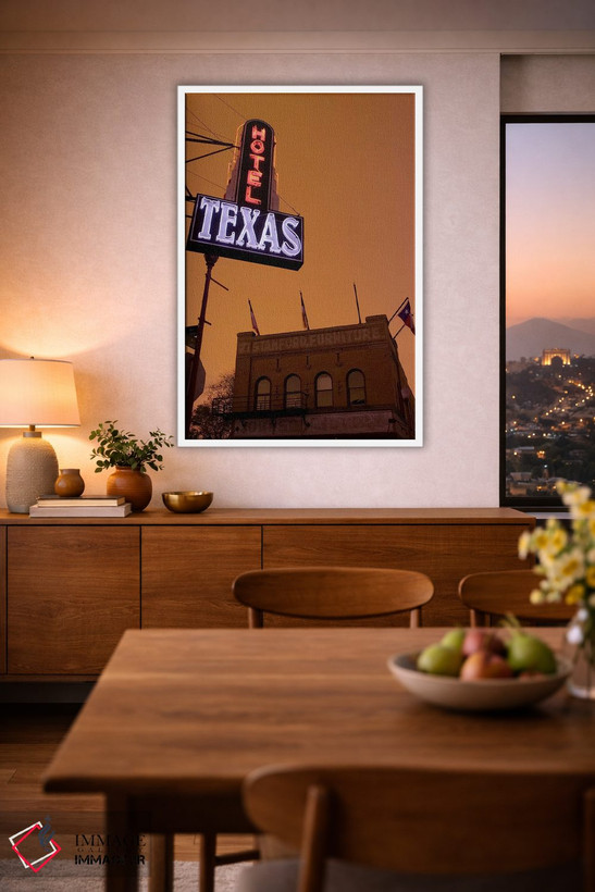 تابلو دکوراتیو Fort Worth Stockyards, Fort Worth, Texas, USA,نمای زاوی… اثر پانورامیک ایمجز - D1W