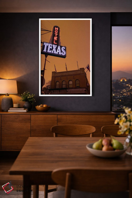 تابلو دکوراتیو Fort Worth Stockyards, Fort Worth, Texas, USA,نمای زاوی… اثر پانورامیک ایمجز - D3W