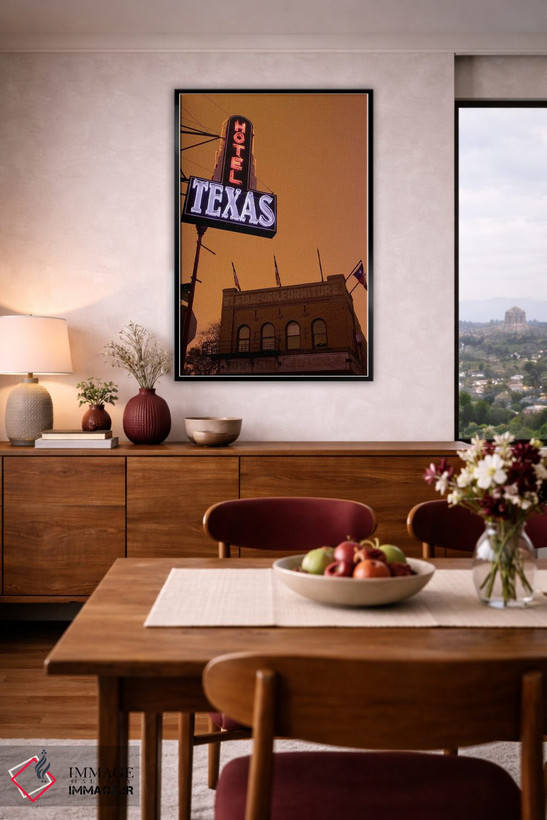 تابلو دکوراتیو Fort Worth Stockyards, Fort Worth, Texas, USA,نمای زاوی… اثر پانورامیک ایمجز - D6B