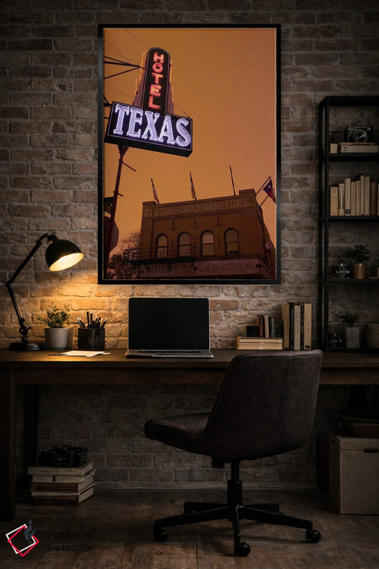 تابلو دکوراتیو Fort Worth Stockyards, Fort Worth, Texas, USA,نمای زاوی… اثر پانورامیک ایمجز - D5B