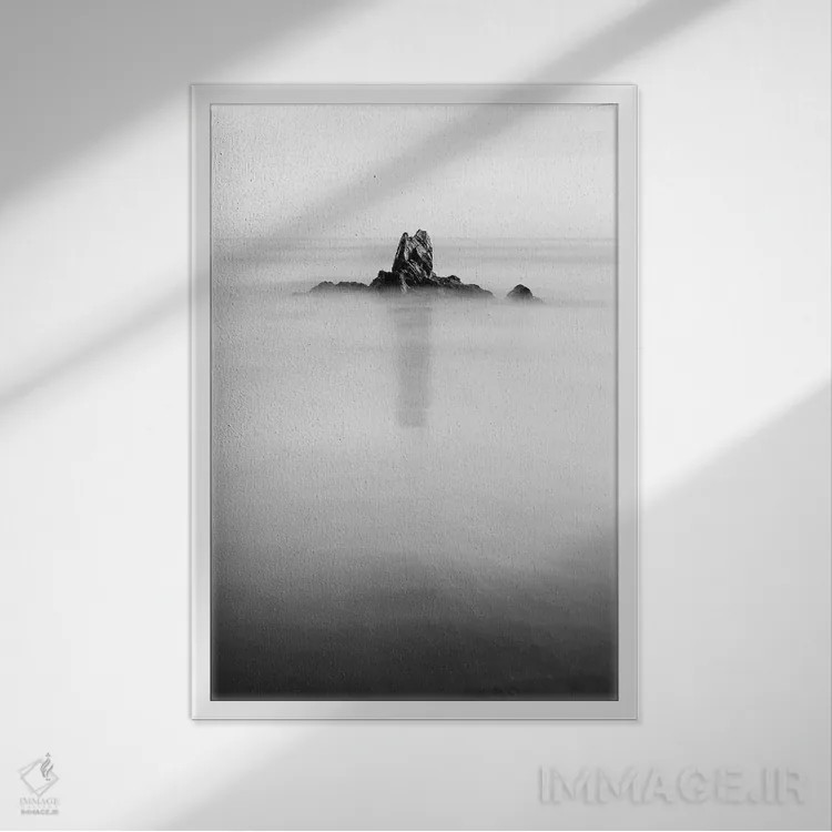 تابلو دکوراتیو در مه اثر فوتوآی ان سی استودیو - نمای قابدار سفید