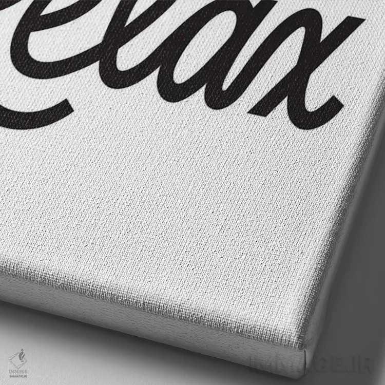 تابلو دکوراتیو Wash, Relax,شست وشو، آبکشی، آرامش اثر جلین هردت - نمای نزدیک بافت بوم