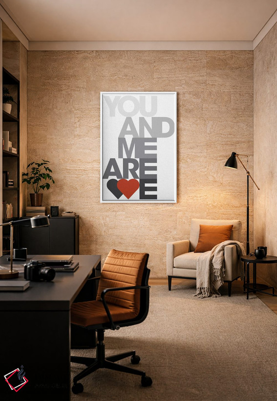 تابلو دکوراتیو تو، من، ما اثر پارکر جونز - D6W