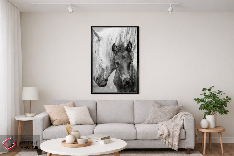 تابلو مدرن کره اسب اثر جکی پارکر - D5B