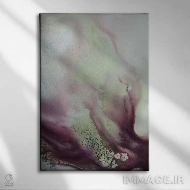 تابلو انتزاعی رقص آرامش ۲ اثر پترا مایکل دو فلاس - نمای روبهرو روی دیوار