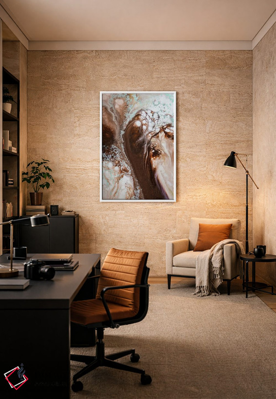 تابلو انتزاعی جریان دلنشین اثر پترا مایکل دو فلاس - D6W