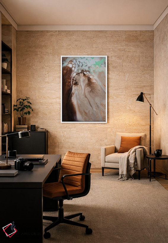 تابلو انتزاعی خیالبافی روستایی II اثر پترا مایکل دو فلاس - D6W
