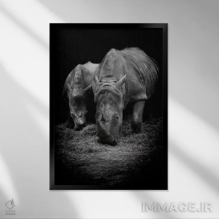 تابلو دکوراتیو پسر کو ندارد نشان از پدر اثر پل نویل - نمای قابدار مشکی