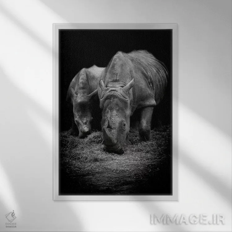 تابلو دکوراتیو پسر کو ندارد نشان از پدر اثر پل نویل - نمای قابدار سفید