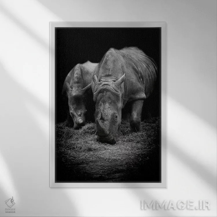 تابلو دکوراتیو پسر کو ندارد نشان از پدر اثر پل نویل - نمای قابدار سفید