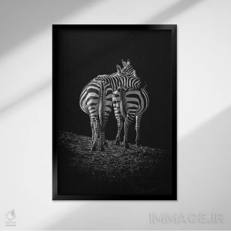 تابلو دکوراتیو تو دوستی در من داری اثر پل نویل - نمای قابدار مشکی