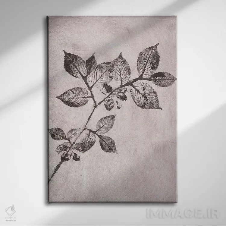 تابلو دکوراتیو نارون یک قهوه ای اثر پرنیله فولکارلی - نمای روبهرو روی دیوار