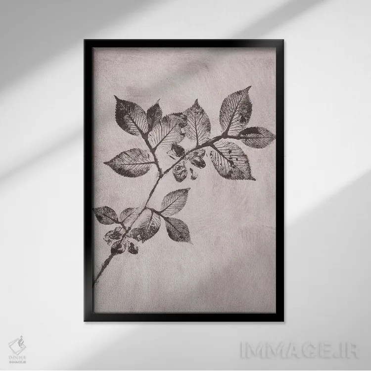 تابلو دکوراتیو نارون یک قهوه ای اثر پرنیله فولکارلی - نمای قابدار مشکی
