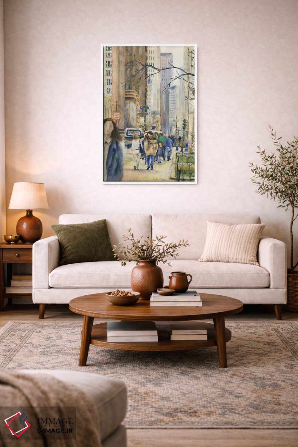 تابلو دکوراتیو خیابان میشیگان در مرکز شیکاگو اثر پائولا ناتان - D2W