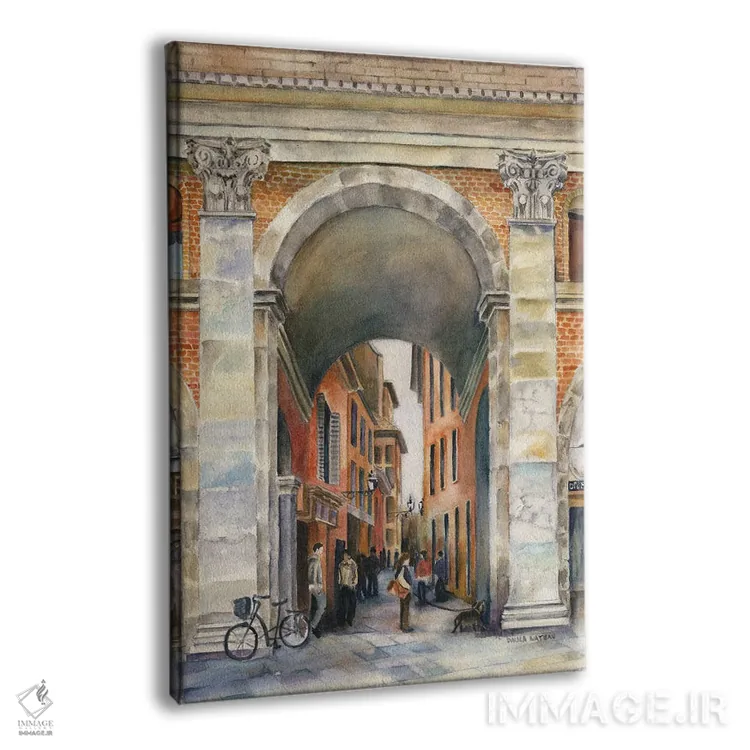 تابلو دکوراتیو Italy Arch,طاق بولونیا ایتالیا اثر پائولا ناتان - نمای پرسپکتیو محصول