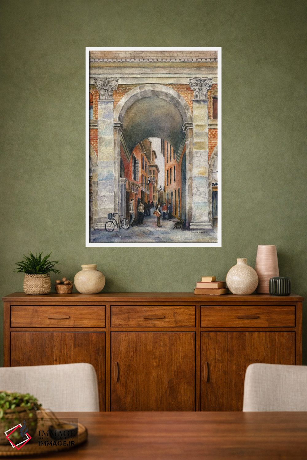 تابلو دکوراتیو Italy Arch,طاق بولونیا ایتالیا اثر پائولا ناتان - D1W