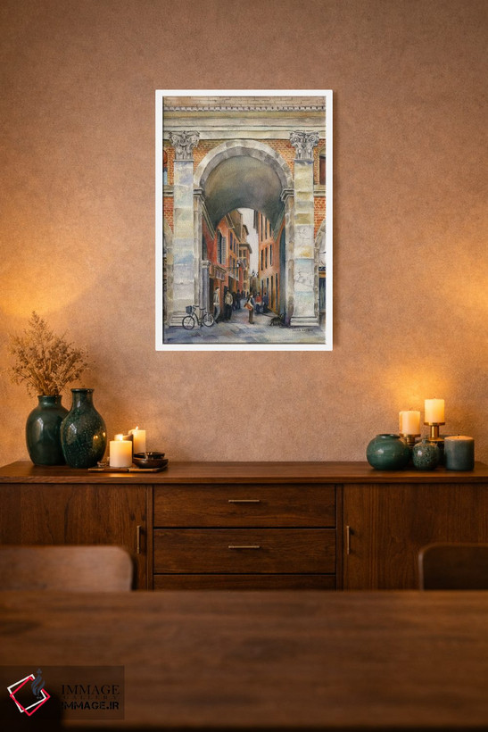 تابلو دکوراتیو Italy Arch,طاق بولونیا ایتالیا اثر پائولا ناتان - D2W