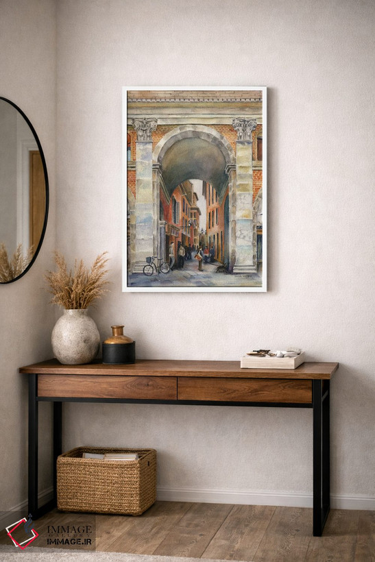 تابلو دکوراتیو Italy Arch,طاق بولونیا ایتالیا اثر پائولا ناتان - D4W