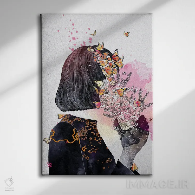 تابلو دکوراتیو پاکسازی ۱ اثر پراید نیاشا - نمای روبهرو روی دیوار