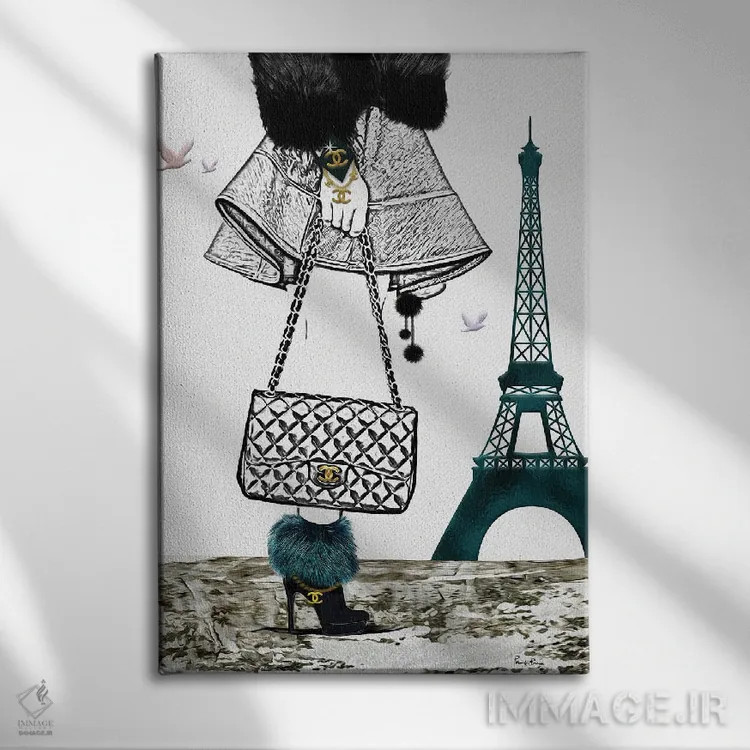 تابلو دکوراتیو Paris I,سلام پاریس شماره 1 اثر پوماکای بارون - نمای روبهرو روی دیوار
