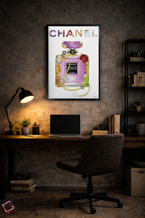 تابلو دکوراتیو همه چیز درباره جواهرات و بطری عطر مد است اثر پوماکای بارون - D6B