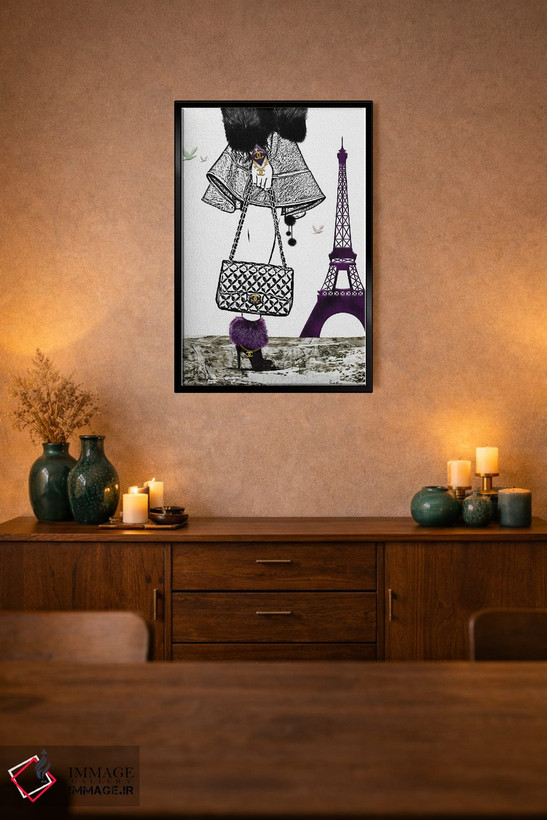 تابلو دکوراتیو Paris II,سلام پاریس ۲ اثر پوماکای بارون - D1B