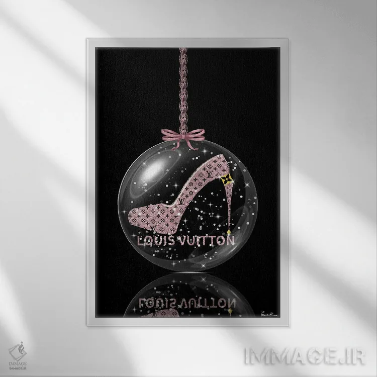 تابلو دکوراتیو My Louis Glitter Ball II,اوه، لوییس من توپ اکلیلی ۲ اثر پوماکای بارون - نمای قابدار سفید