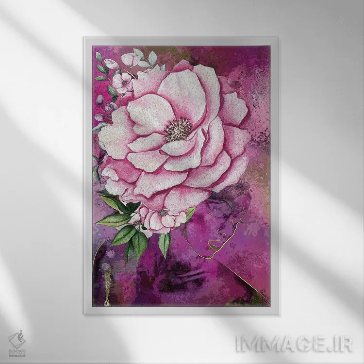 تابلو مینیمال تواضع اثر پوماکای بارون - نمای قابدار سفید