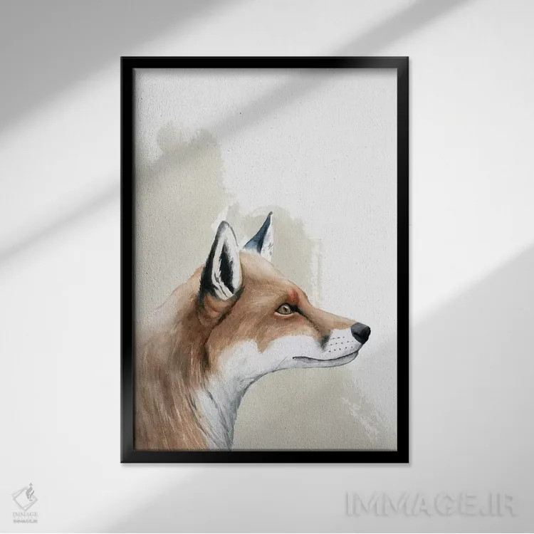 تابلو دکوراتیو دوست جنگل سه اثر گریس پاپ - نمای قابدار مشکی