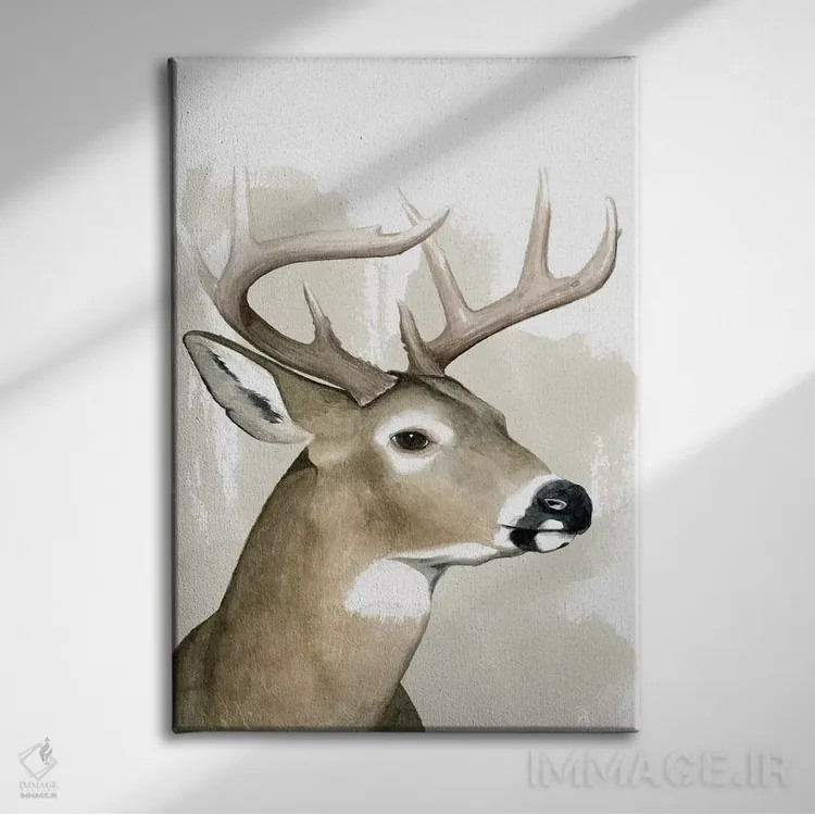 تابلو دکوراتیو دوست جنگل یک اثر گریس پاپ - نمای روبهرو روی دیوار