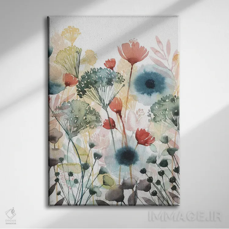 تابلو دکوراتیو خرده ریزهای آفتابی یک اثر گریس پاپ - نمای روبهرو روی دیوار