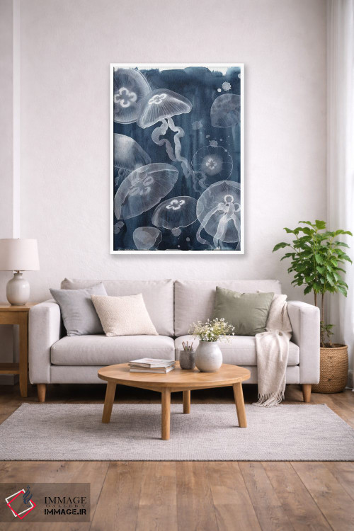 تابلو دکوراتیو عروس دریایی ماه یک اثر گریس پاپ - D1W