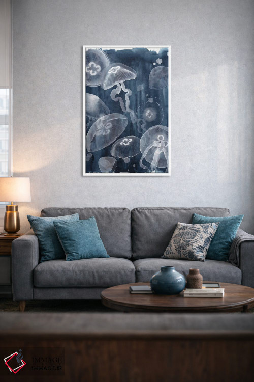 تابلو دکوراتیو عروس دریایی ماه یک اثر گریس پاپ - D4W