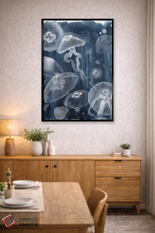 تابلو دکوراتیو عروس دریایی ماه یک اثر گریس پاپ - D5B