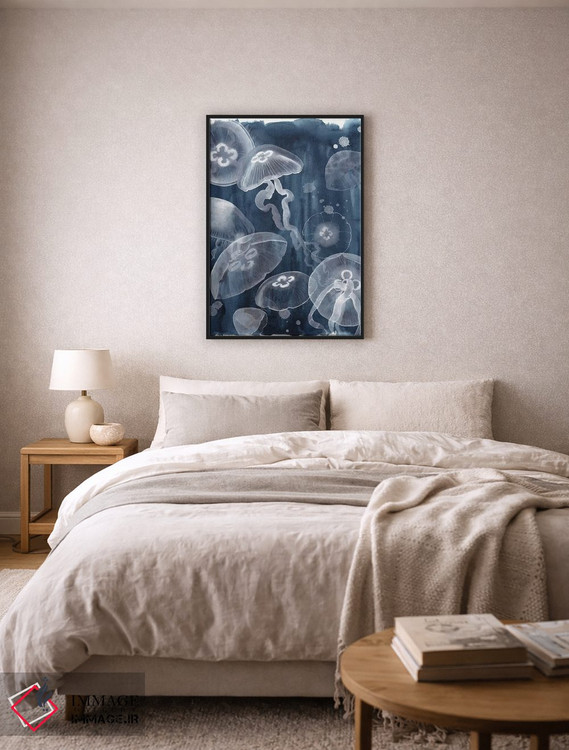 تابلو دکوراتیو عروس دریایی ماه یک اثر گریس پاپ - D6B