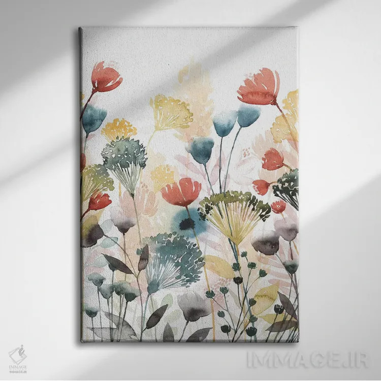 تابلو دکوراتیو خرده ریزهای آفتابی دو اثر گریس پاپ - نمای روبهرو روی دیوار