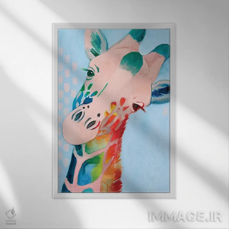 تابلو دکوراتیو طیف جنگلی دو اثر گریس پاپ - نمای قابدار سفید