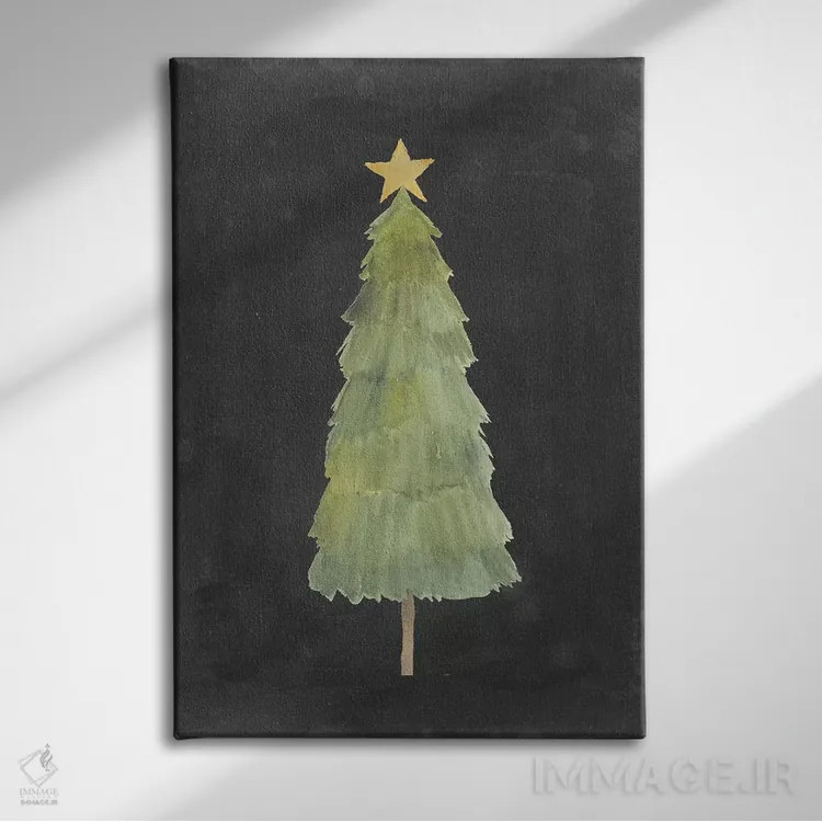 تابلو دکوراتیو مجموعه درخشش کریسمس ف اثر گریس پاپ - نمای روبهرو روی دیوار