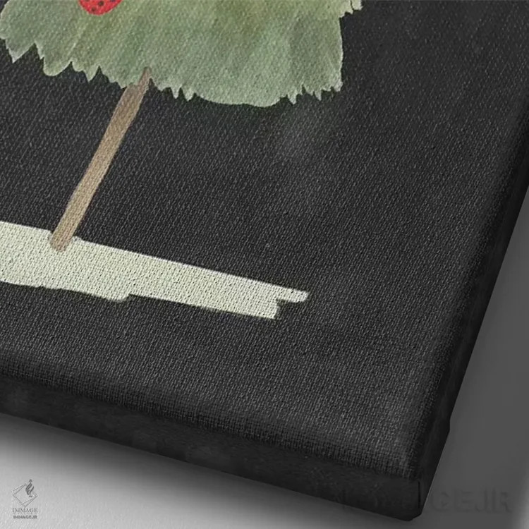 تابلو دکوراتیو درخشش کریسمس دو اثر گریس پاپ - نمای نزدیک بافت بوم