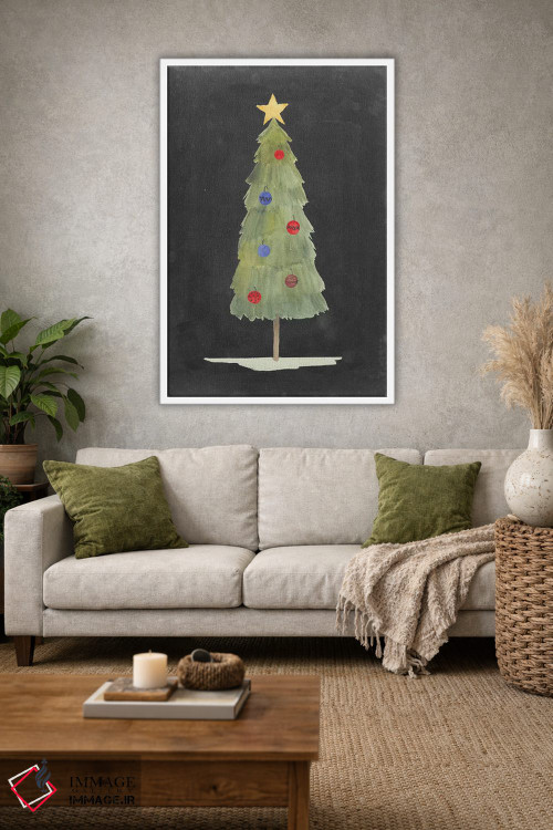 تابلو دکوراتیو درخشش کریسمس دو اثر گریس پاپ - D1W