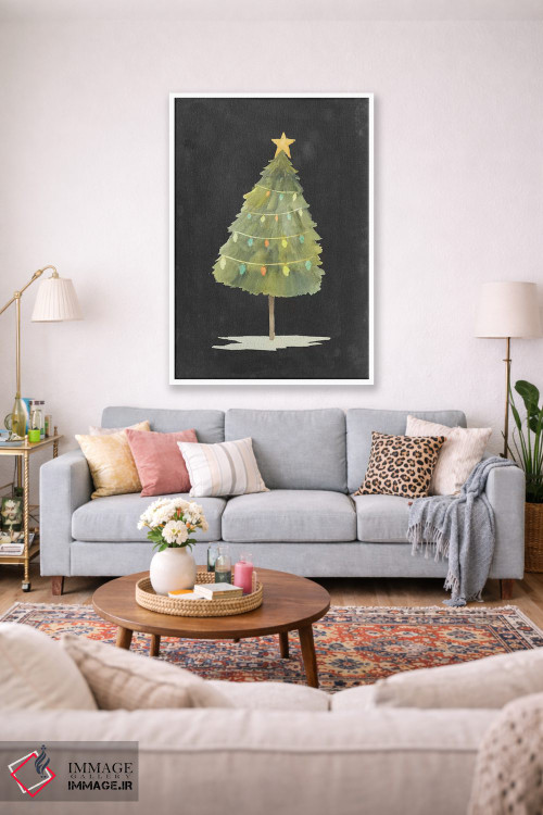 تابلو دکوراتیو درخشش کریسمس یک اثر گریس پاپ - D1W