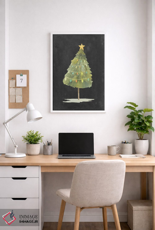 تابلو دکوراتیو درخشش کریسمس یک اثر گریس پاپ - D2W