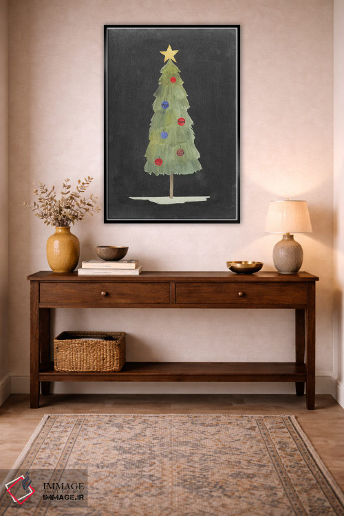 تابلو دکوراتیو درخشش کریسمس دو اثر گریس پاپ - D4B