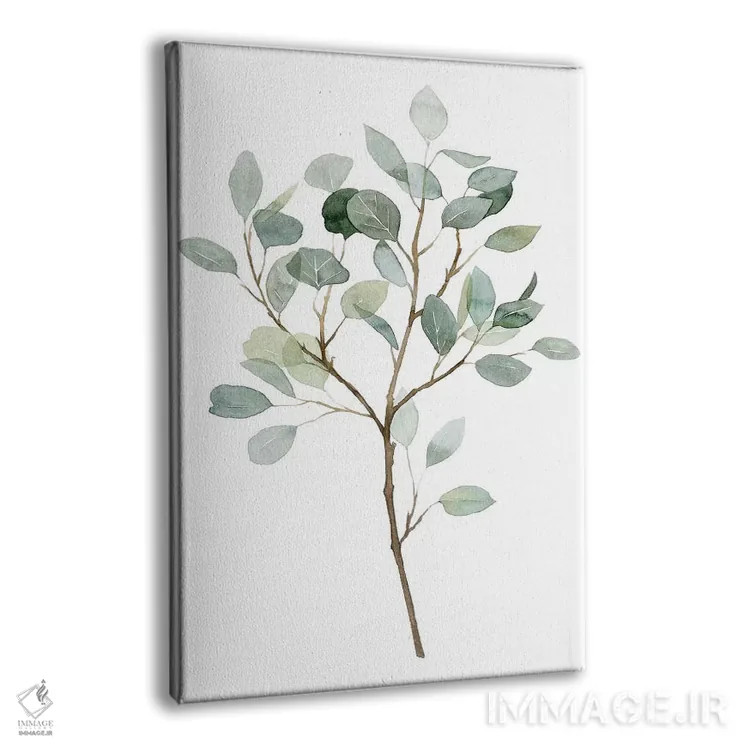 تابلو دکوراتیو اکالیپتوس شیشه ای دریایی ۲ اثر گریس پاپ - نمای پرسپکتیو محصول