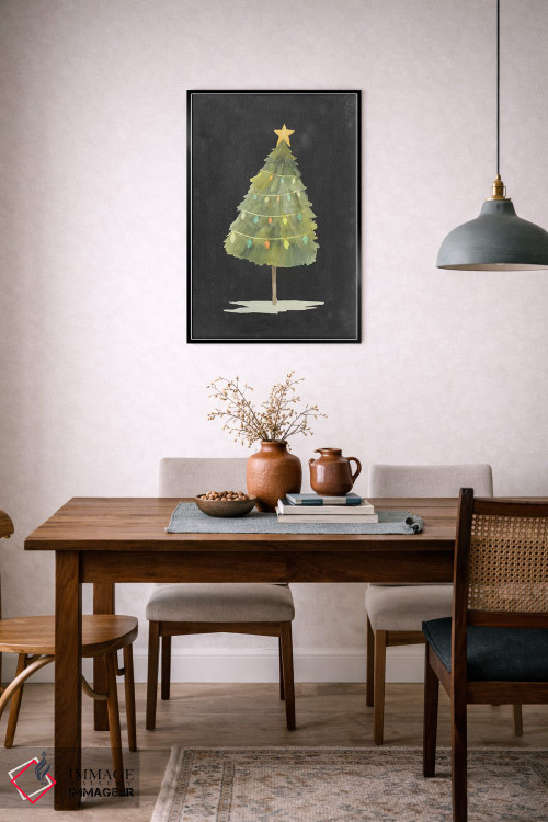 تابلو دکوراتیو درخشش کریسمس یک اثر گریس پاپ - D6B