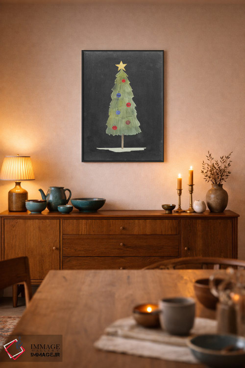 تابلو دکوراتیو درخشش کریسمس دو اثر گریس پاپ - D6B