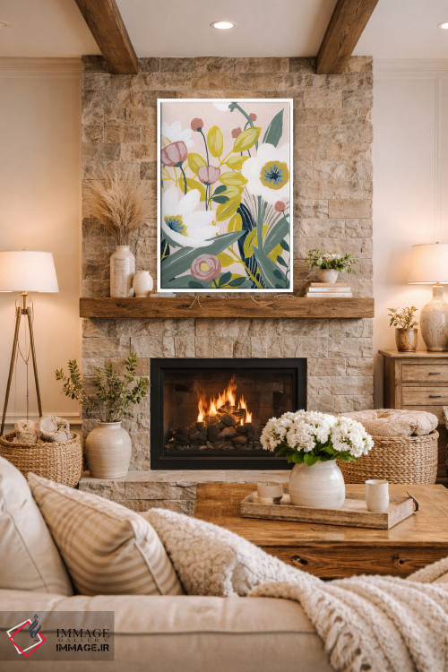 تابلو دکوراتیو طرح باغ ۱ اثر گریس پاپ - D1W