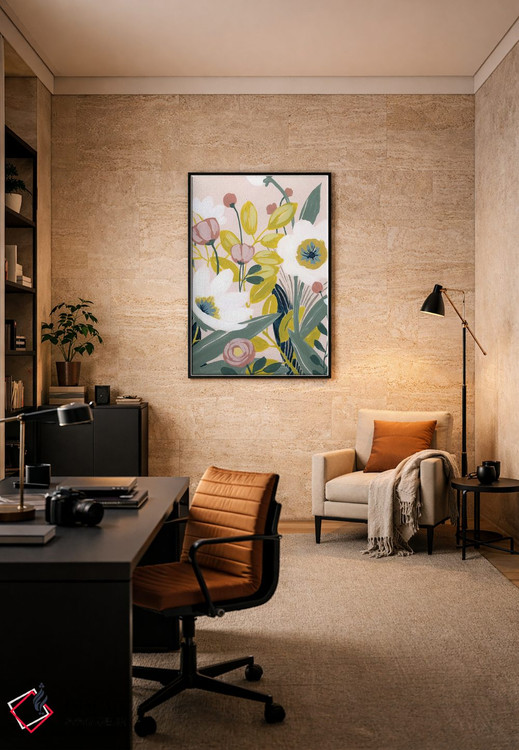 تابلو دکوراتیو طرح باغ ۱ اثر گریس پاپ - D6B