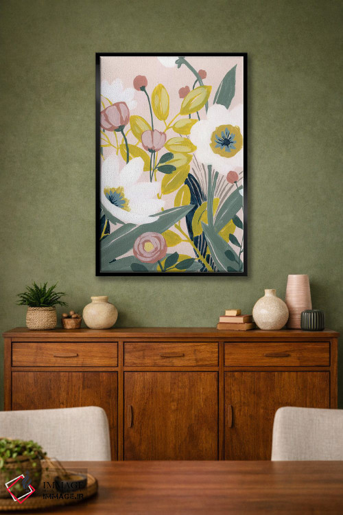 تابلو دکوراتیو طرح باغ ۱ اثر گریس پاپ - D4B